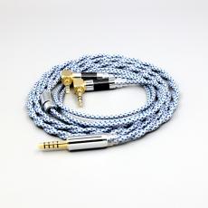 99% Pure Silver Mix Graphene OCC Shielding Earphone Cable For Verum 1 One Headphone Headset L Shape 3.5mm Pin