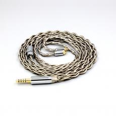 99% Pure Silver + Graphene Silver Plated Shield Earphone Cable For Dunu dn-2002 4 core 1.8mm