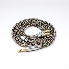 99% Pure Silver Palladium + Graphene Gold Shielding Earphone Cable For Audio Technica ATH-ADX5000 ADX7000 MSR7b 770H 990