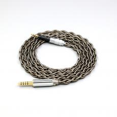 99% Pure Silver Palladium + Graphene Gold Earphone Shielding Cable For Sennheiser HD6 HD7 HD8 MIX DJ HD595 4 core