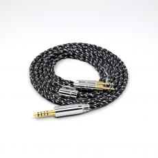 OCC Mixed OFC Twisting Nylon Earphone Cable For Sennheiser HD700 Headset 2.5mm pin Headphone