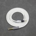 99% Pure Silver 8 Core Earphone Cable For Shure SRH840 SRH940 SRH440 SRH750DJ Philips SHP9000 SHP8900