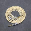 8 Core 99% 7n Pure Silver 24k Gold Plated Earphone Cable For Audio Technica ATH-ADX5000 ADX7000 ATH-MSR7b 770H 990H A2DC