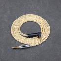 8 Core 99% 7n Pure Silver 24k Gold Plated Earphone Cable For Fostex T50RP 50TH Anniversary RP Stereo Headphone