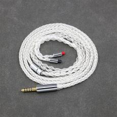 4.4mm 2.5mm 99% Pure Silver 8 Core Earphone Cable For Audio-Technica ATH-IM50 IM70 ath-IM01 ath-IM02 ath-IM03 ath-IM04