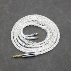 3.5mm 4.4mm 99% Pure Silver 8 Core Headphone Earphone Cable For Acoustune HS 1695Ti 1655CU 1695Ti 1670SS