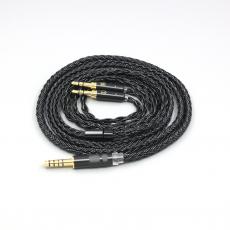 16 Core Black Braided Earphone Cable For Hifiman Sundara Ananda HE1000se HE6se v2 v3 Planar Magnetic he400se Arya He-