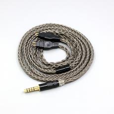 16 Core Grey Earphone Cable For Sennheiser HD580 HD600 HD650 HDxxx HD660S2 HD58x HD6xx Headphone