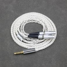 8 Core 99% 7n Pure Silver Palladium Earphone Cable For Focal Utopia Fidelity Circumaural Headphone