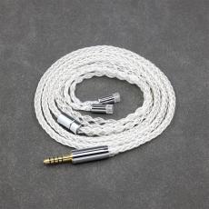 8 Core 99% 7n Pure Silver Palladium Earphone Cable For Sennheiser IE8 IE8i IE80 IE80s Metal Pin