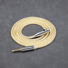 8 Core 99% 7n Pure Silver 24k Gold Plated Earphone Cable For AKG Q701 K702 K271 K272 K240 K141 K712 K181 K267 K712