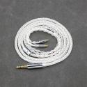 99% Pure Silver 8 Core 2.5mm 4.4mm 3.5mm XLR Headphone Earphone Cable For Sennheiser IE100 IE400 IE500 Pro