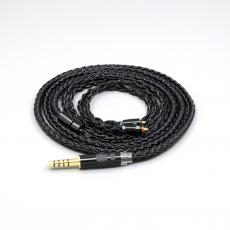 16 Core Black Braided Earphone Cable For UE Live UE6Pro Lighting SUPERBAX IPX T2