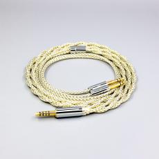 TypeS 23AWG Litz Shielding  Silver OCC Earphone Cable For Final Audio D8000 AFDS pro Design Pandora Hope vi Yamaha YH-50