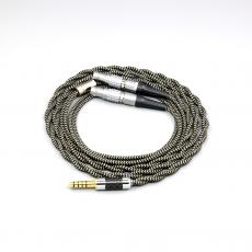 2 Core 2.8mm Litz OFC Earphone Shield Braided Sleeve Cable For Focal Utopia Fidelity Circumaural Headphone