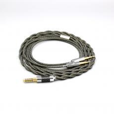 2 Core 2.8mm Litz OFC Earphone Shield Braided Sleeve Cable For Sennheiser HD477 HD497 HD212 PRO EH250 EH350 2.5mm pin