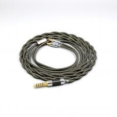 2 Core 2.8mm Litz OFC Earphone Shield Braided Sleeve Cable For Sennheiser IE100 IE400 IE500 Pro