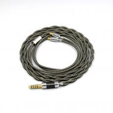 2 Core 2.8mm Litz OFC Earphone Braided Sleeve Cable For Audio Technica ATH-CKR100 CKR90 CKS1100 CKR100IS CKS1100IS