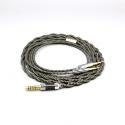 2 Core 2.8mm Litz OFC Earphone Shield Braided Sleeve Cable For Sennheiser HD477 HD497 HD212 PRO EH250 EH350 2.5mm pin