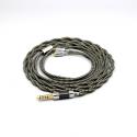 2 Core 2.8mm Litz OFC Earphone Shield Braided Sleeve Cable For 0.78mm Flat Step JH Audio JH16 Pro JH11 Pro 5 6 7 BA