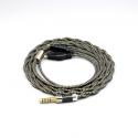 2 Core 2.8mm Litz OFC Earphone Shield Braided Sleeve Cable For Sennheiser HD580 HD600 HD650 HDxxx HD660S2 HD58x HD6xx