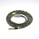 2 Core 2.8mm Litz OFC Earphone Shield Braided Sleeve Cable For Sennheiser HD700 Headset 2.5mm pin Headphone 