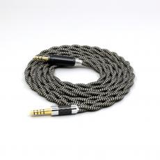 2 Core 2.8mm Litz OFC Earphone Braided Sleeve Cable For Focal HADENYS Open-back Headphone