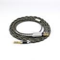 2 Core 2.8mm Litz OFC Earphone Shield Braided Sleeve Cable For Final Audio SONOROUS IV VI VIII X D8000 Design Pando  ali