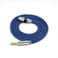 99% Pure Silver OCC Graphene Alloy Full Sleeved Earphone Cable For Bowers & Wilkins B&W PX8 PX7 S2 S3 Pi8 Pi7 Headphone