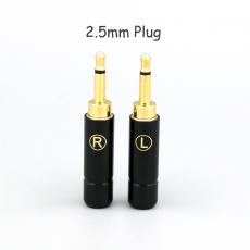 1pair 2.5mm Mono Headphone pin Plug For Sivga Phoenix SV021 SV023 Oriole PII  Apollo Aiva Oppo PM-1 PM-2 1MORE H1707