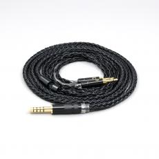 16 Core Black Braided Earphone Cable For Sivga Phoenix SV021 SV023 Oriole PII Apollo Aiva Oppo PM-1 PM-2 1MORE H1707