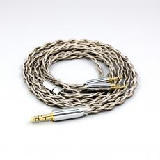 99% Pure Silver + Graphene Silver Plated Shield Earphone Cable For Sivga Phoenix SV021 SV023 Oriole PII Apollo Aiva