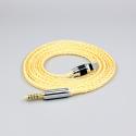 8 Core 99% 7n Pure Silver 24k Gold Plated Earphone Cable For Bowers & Wilkins B&W PX8 PX7 S2 S3 Pi8 Pi7 Headphone