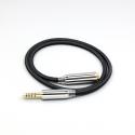 Black Super Soft Headphone Nylon OFC Cable For 4.4mm Male to 4.4mm female 