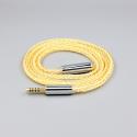8 Core 99% 7n Pure Silver 24k Gold Plated Earphone Cable For 4.4mm Male To 4.4mm Female