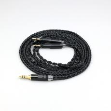 16 Core Black Braided Earphone Cable For Audio-Technica ATH-R70X ATH-R70XA Headphone Headset