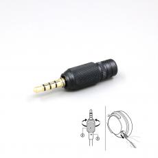 1pcs DIY Custom Earphone Headphone Pin Plug For Sony MDR-MV1 6mm tailed cable Hole