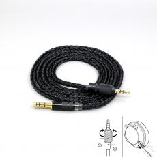 16 Core Black Braided Earphone Cable For Sony MDR-M1 MDR-MV1 MDR-M1ST Headphones