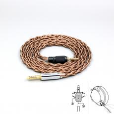 99% 24k Gold 7n Pure Silver Earphone Cable For Sony MDR-M1 MDR-MV1 MDR-M1ST Headphones