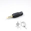 1pcs DIY Custom Earphone Headphone Pin Plug For Sony MDR-MV1 6mm tailed cable Hole