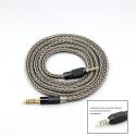 16 Core Grey Silver Plated Earphone Cable For Sony MDR-M1 MDR-MV1 MDR-M1ST Headphones