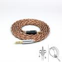 99% 24k Gold 7n Pure Silver Earphone Cable For Sony MDR-M1 MDR-MV1 MDR-M1ST Headphones