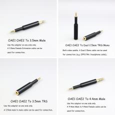 Headphone Converter 3.5mm 2.5mm Male To Female Jack Adapter For DROP + Grell OAE1 OAE2 Earphone