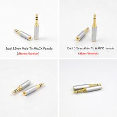 Headphone Converter 3.5mm To MMCX 0.78mm Female For Sivga SV023 ANSER LUAN Denon AH-D7200 Hifiman Sundara Ananda v3 HE10
