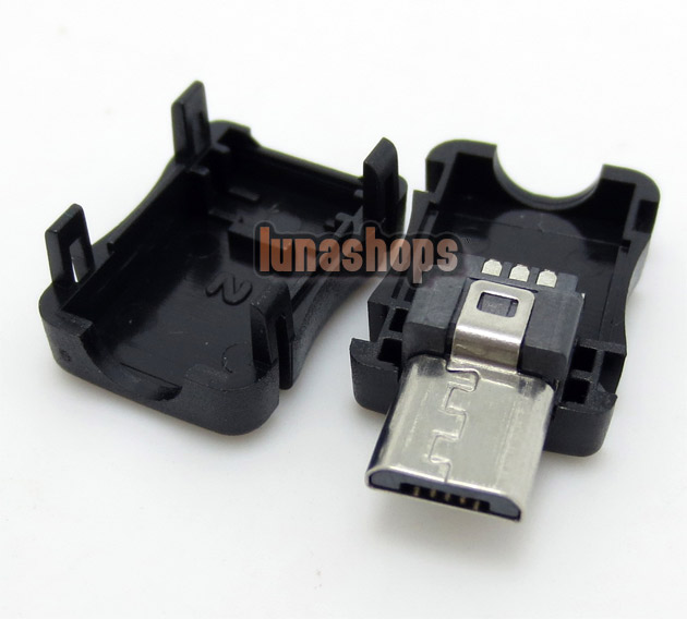 1pcs Micro USB USB-2.0B Male Soldering Adapter Plug For Diy Custom Handmade LGZ-A00