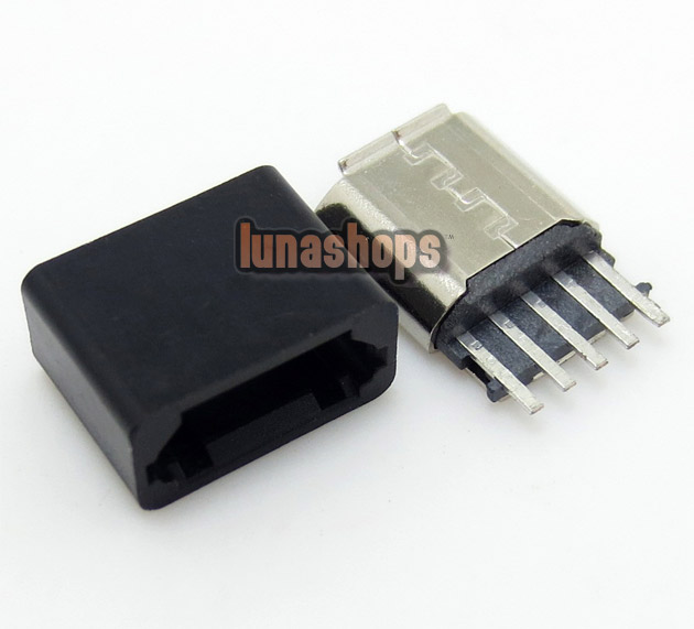 1pcs Micro USB 2.0 Female Soldering Adapter With shell For Diy Custom LGZ-B66