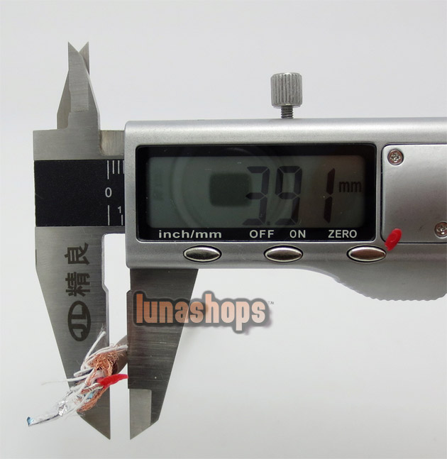 For 1m  MPS X-5 OFC in Bulk Series DIY Hifi Cable Gold Plated For Hifi Speaker AMP