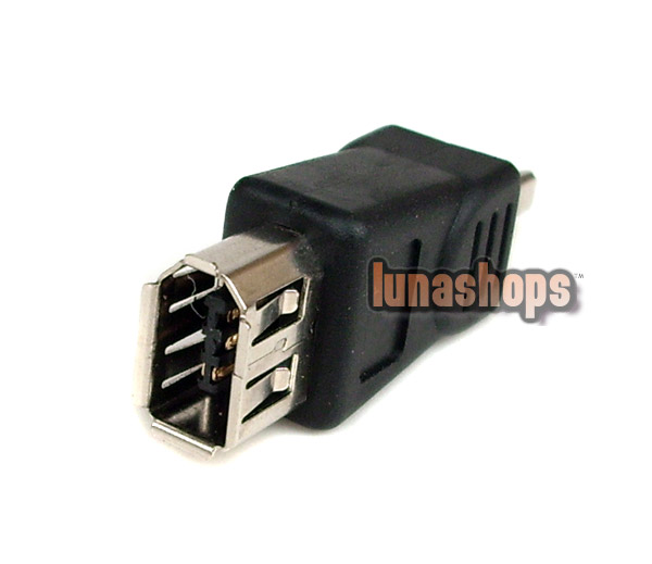 1394 IEEE 6 Pin Female to 4 Pin Male Convertor Adapter