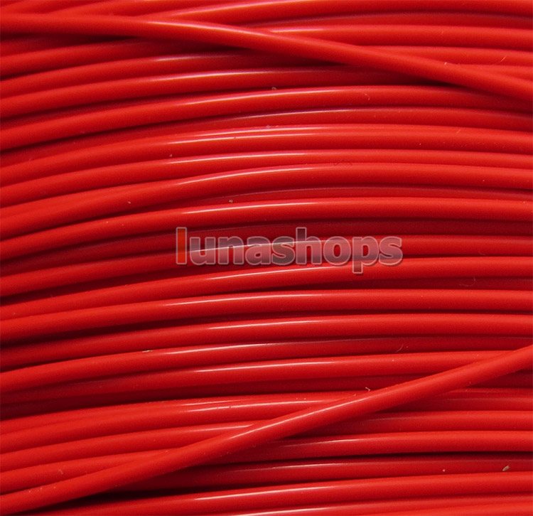 Red 100m 26AWG Ag99.9% Acrolink Pure 5N OCC Signal Wire Cable 19/0.1mm2 Dia:0.8mm For DIY 