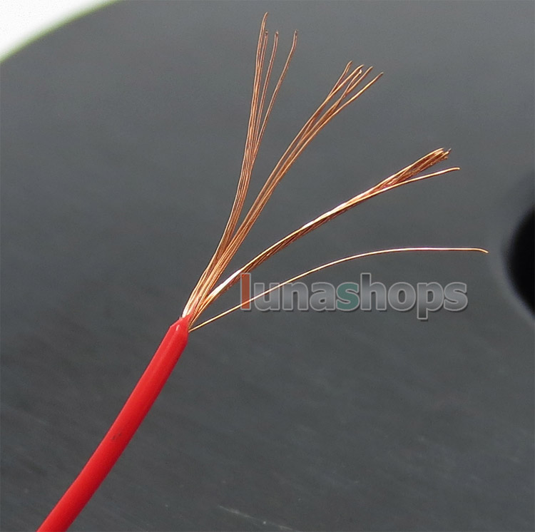 Red 100m 26AWG Ag99.9% Acrolink Pure 5N OCC Signal Wire Cable 19/0.1mm2 Dia:0.8mm For DIY 